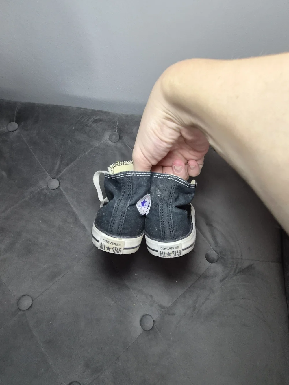 Converse Kids Black and White High-Top Sneakers 7